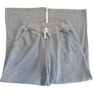 Aerie Gray Waffle Knit Pants Size M